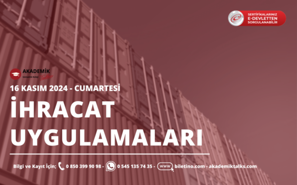 İhracat Uygulamaları Eğitim Programı