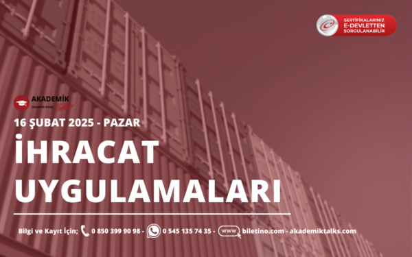 İhracat Uygulamaları Eğitim Programı