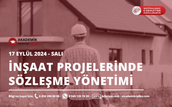 İnşaat Projelerinde Sözleşme Yönetimi