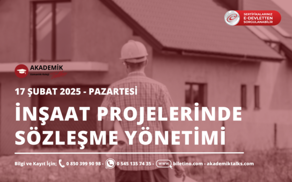 İnşaat Projelerinde Sözleşme Yönetimi