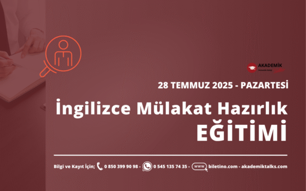 İngilizce Mülakata Hazırlık Eğitimi