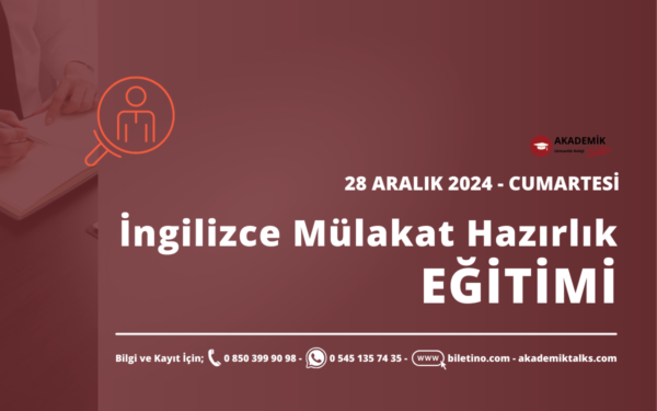 İngilizce Mülakata Hazırlık Eğitimi