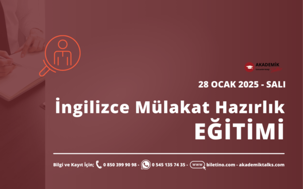 İngilizce Mülakata Hazırlık Eğitimi