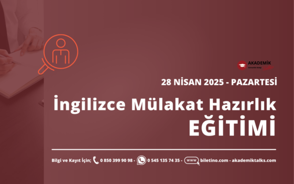 İngilizce Mülakata Hazırlık Eğitimi