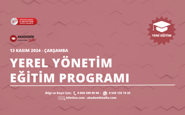 YEREL YÖNETİM EĞİTİM PROGRAMI